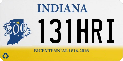 IN license plate 131HRI