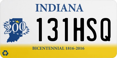 IN license plate 131HSQ