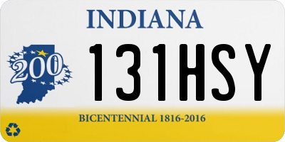 IN license plate 131HSY