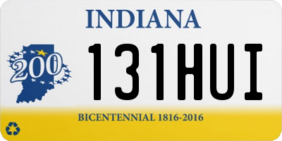 IN license plate 131HUI
