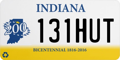 IN license plate 131HUT