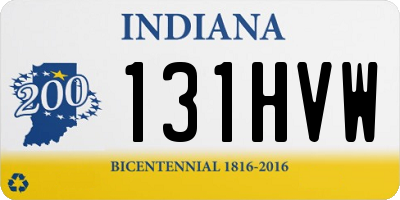 IN license plate 131HVW