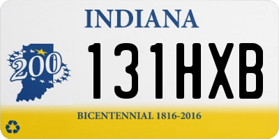 IN license plate 131HXB