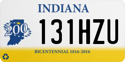 IN license plate 131HZU