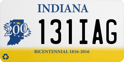 IN license plate 131IAG