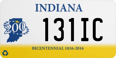 IN license plate 131IC