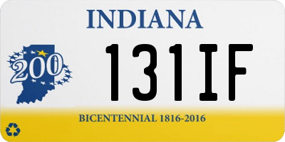 IN license plate 131IF