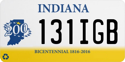 IN license plate 131IGB
