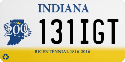 IN license plate 131IGT