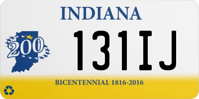 IN license plate 131IJ