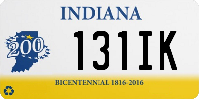 IN license plate 131IK