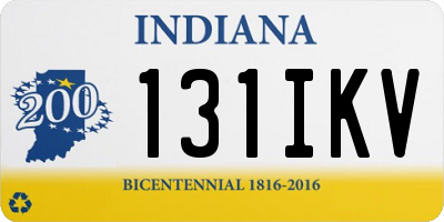 IN license plate 131IKV