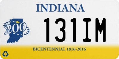 IN license plate 131IM