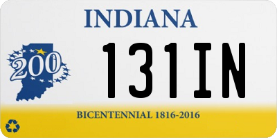 IN license plate 131IN