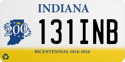 IN license plate 131INB