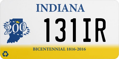 IN license plate 131IR