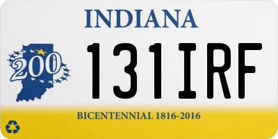 IN license plate 131IRF