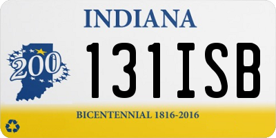 IN license plate 131ISB