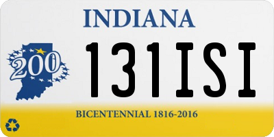 IN license plate 131ISI