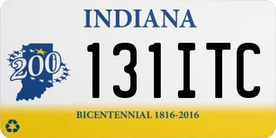 IN license plate 131ITC