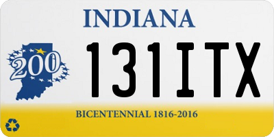 IN license plate 131ITX