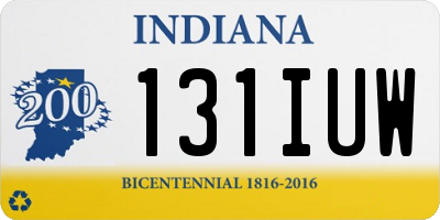 IN license plate 131IUW
