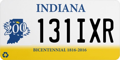 IN license plate 131IXR