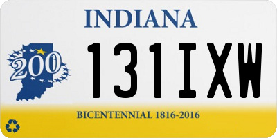 IN license plate 131IXW