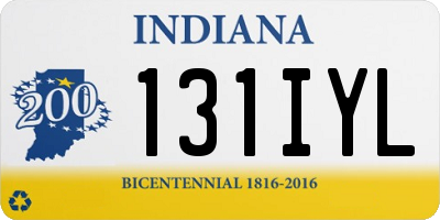 IN license plate 131IYL