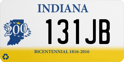 IN license plate 131JB
