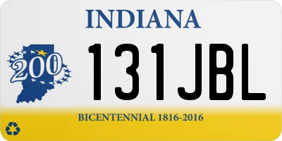 IN license plate 131JBL