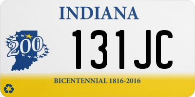 IN license plate 131JC