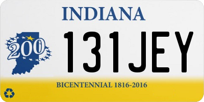 IN license plate 131JEY