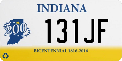 IN license plate 131JF