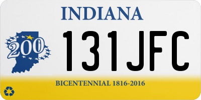 IN license plate 131JFC