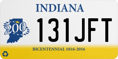 IN license plate 131JFT