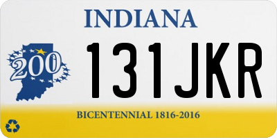 IN license plate 131JKR
