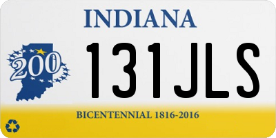 IN license plate 131JLS