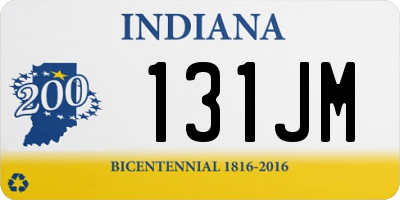 IN license plate 131JM