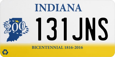 IN license plate 131JNS