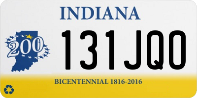 IN license plate 131JQO