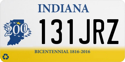 IN license plate 131JRZ