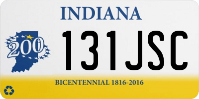IN license plate 131JSC