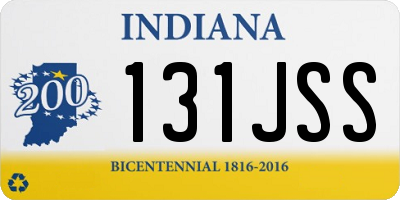 IN license plate 131JSS