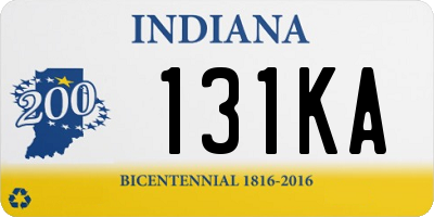 IN license plate 131KA