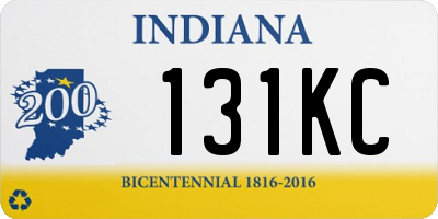 IN license plate 131KC