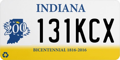IN license plate 131KCX
