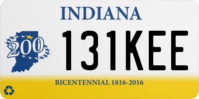 IN license plate 131KEE