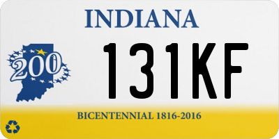 IN license plate 131KF