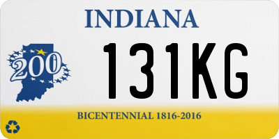 IN license plate 131KG